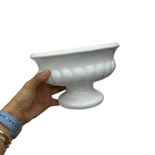 VASO TACA GREGA BAIXO 15X20X10-VASOS E CACHEPOTS