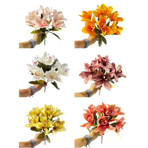 BUQUE DE ORQUIDEA CYMBIDIUM 40CM-FLORES