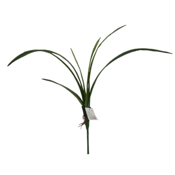 FOLHA DE ORQUIDEA FINA SILICONE 43CM-FOLHAGENS
