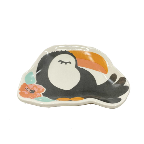 PORTA TRECO DE CERAMICA TUCANO-DECORAÇÃO