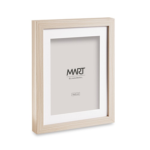 PORTA RETRATOS MDF NATURAL 3X18X23CM-DECORAÇÃO