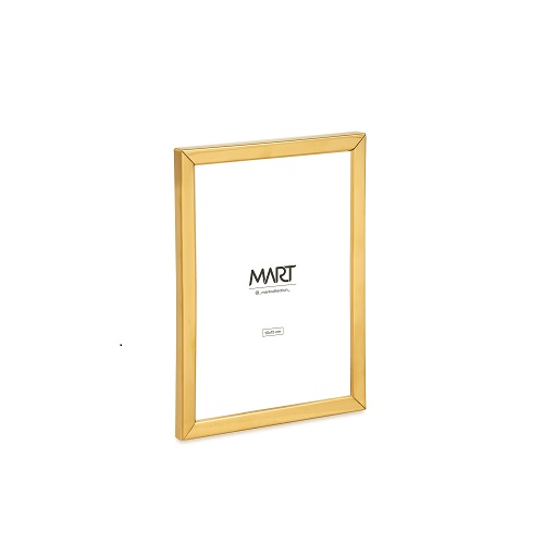PORTA-RETRATO EM METAL DOURADO 1X10,5X15,5CM-DECORAÇÃO