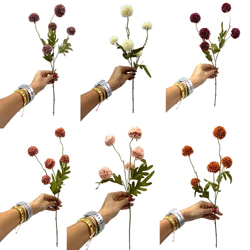 HASTE DE FLOR DE ALHO 60CM FLORES